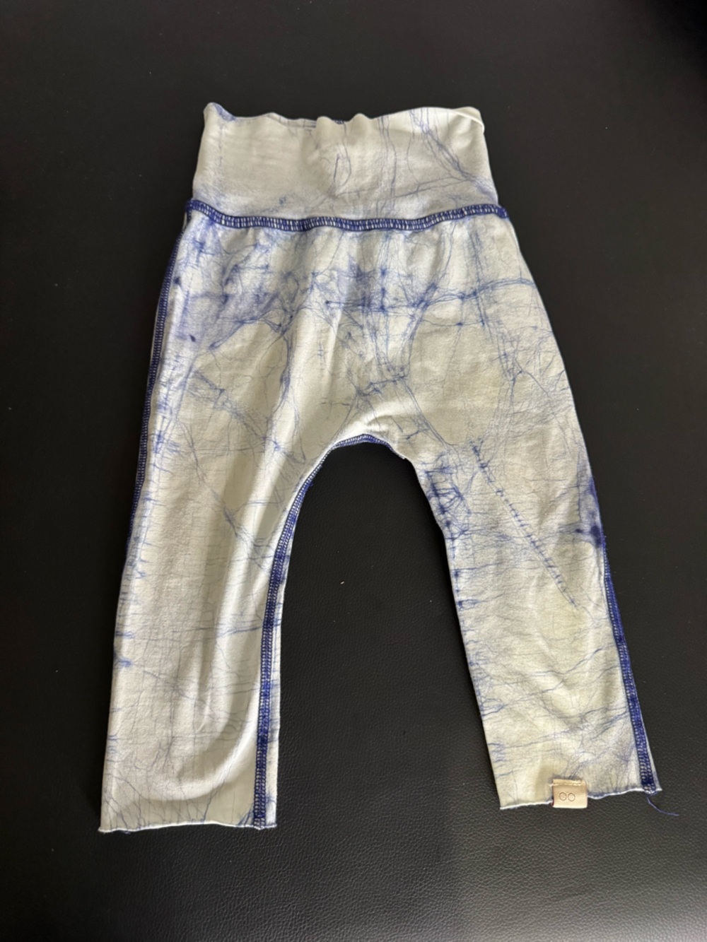 Kooshoo Worlds Most Perfect kids pants Casual Tie-Dye Leggings - Blue, 6-18 mths